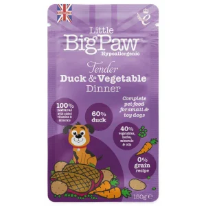 Little Big Paw – Vådfoder m. And & Grøntsager 150g