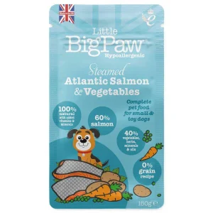 Little Big Paw – Vådfoder m. Dampet Laks 150g