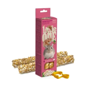 Little One Sticks Puffede ris og nødder, 2×55 g Gnavergodbid