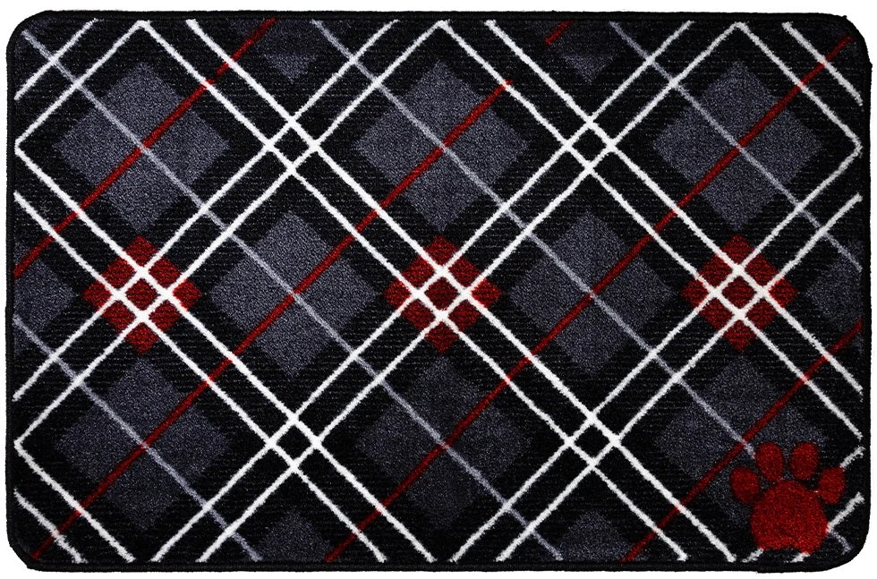 Måtte til hundeskålene, Tartan 40 x 60 cm - Image 2
