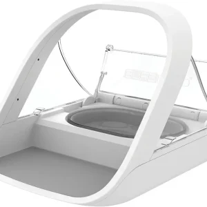 Madskål Pet Feeder til microchip 300 ml hvid