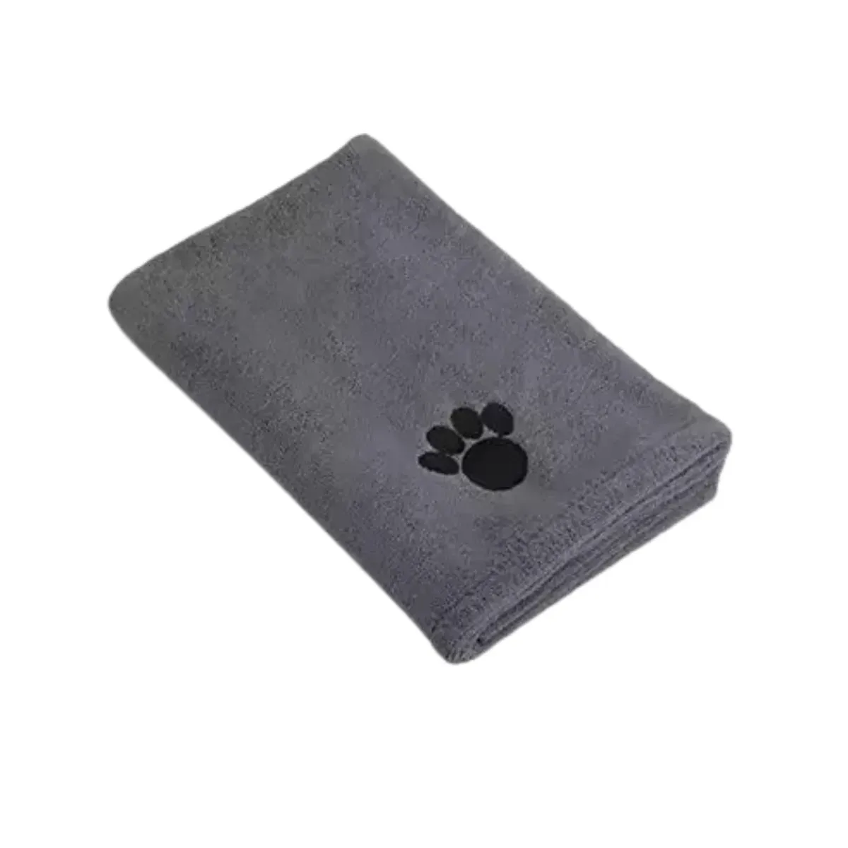 Mikrofiber Håndklæde m. Pote, Grå