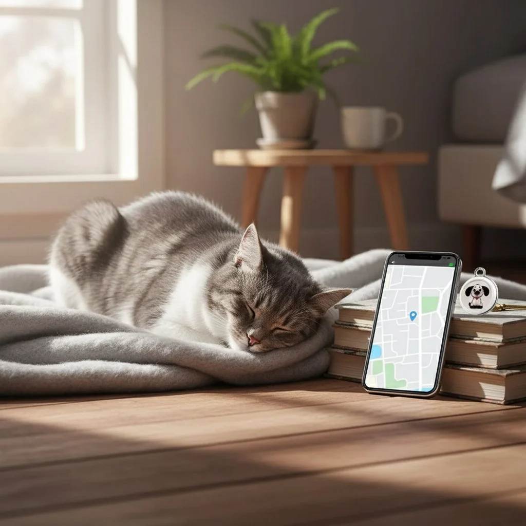 Mini Bluetooth-badge til katte – let og diskret | pawtrack