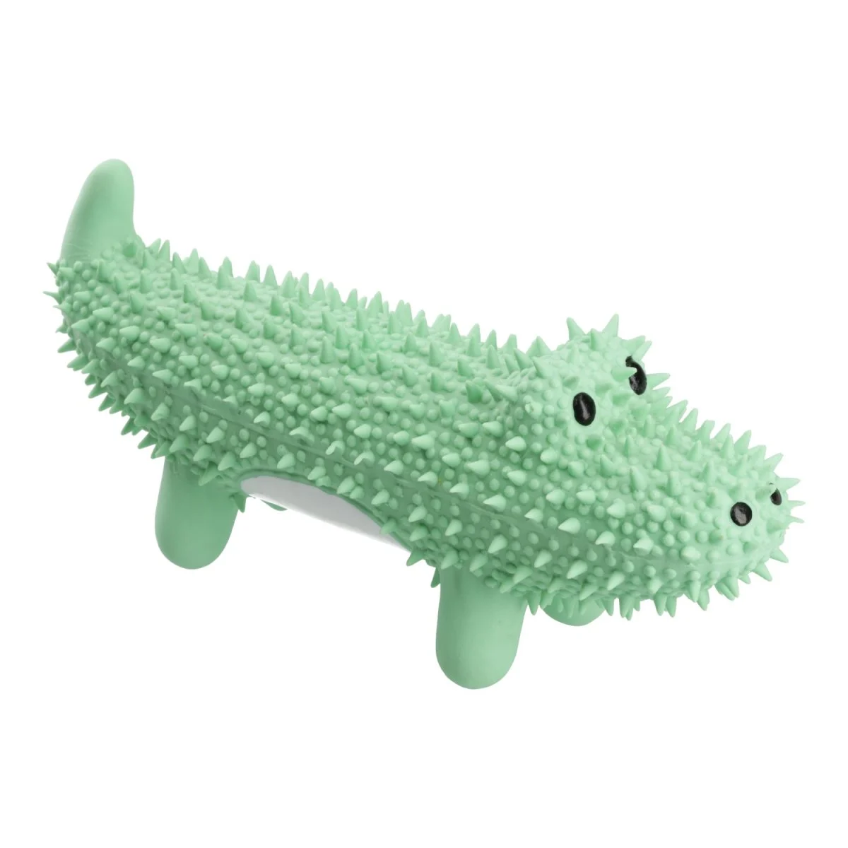 MISOKO Dog Toy Spiked Crocodile, latex, green, 20 cm