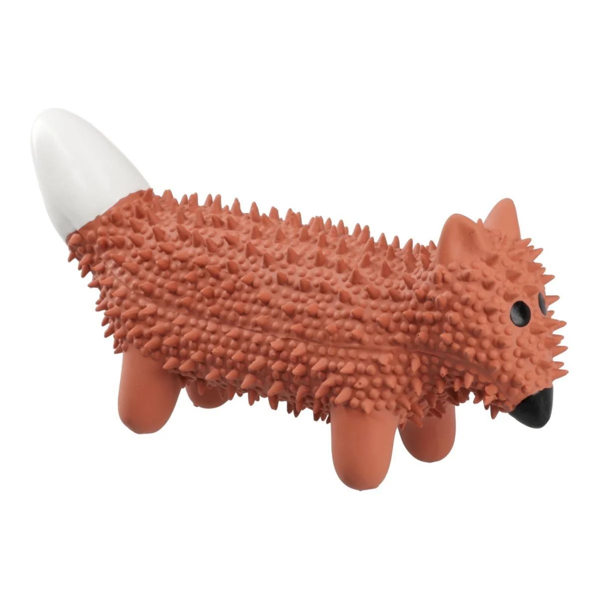MISOKO Dog Toy Spiked Fox, latex, brown, 20 cm - Image 2