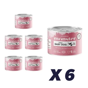 Monster Dog Baby Mousse Dåse 6 x 190 g