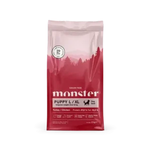 Monster Dog Kornfri Puppy L/XL Kalkun/Kylling
