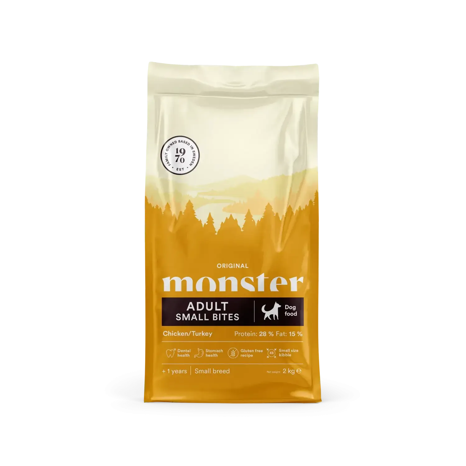 Monster Dog Original Adult Kylling/Kalkun Small bites