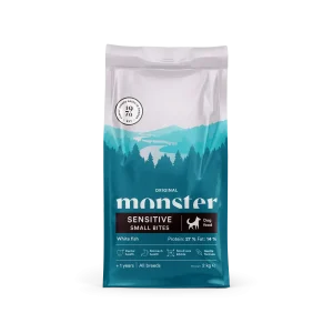 Monster Dog Original Sensitive Hvid Fisk Small bites