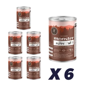 Monster Dog Puppy Beef Dåse 6 x 400 g