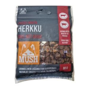 MUSH Minisnack Gris/Okse 80 g