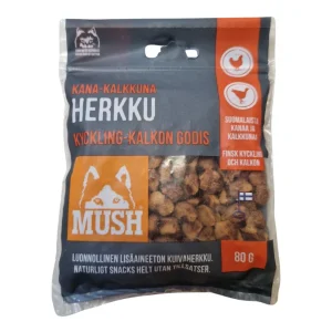 MUSH Minisnack Kylling/Kalkun 80 g