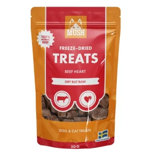 MUSH Treats Oksehjerte 50 g