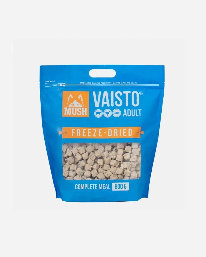 MUSH Vaisto Adult Freeze Dried med Okse, Kalkun & Laks 250g - Image 2