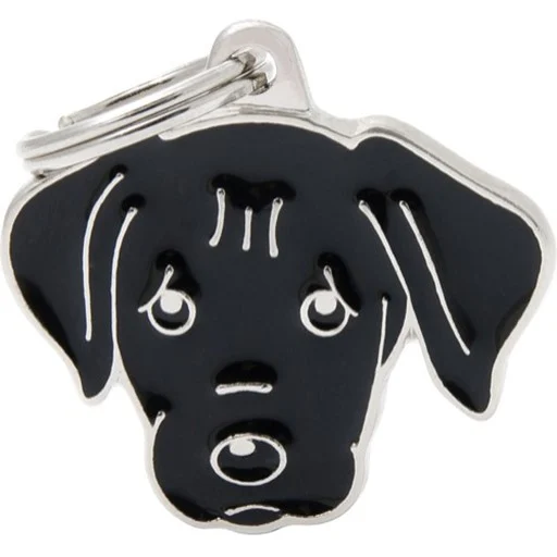 MyFamily Sort Labrador Retriever Hundetegn