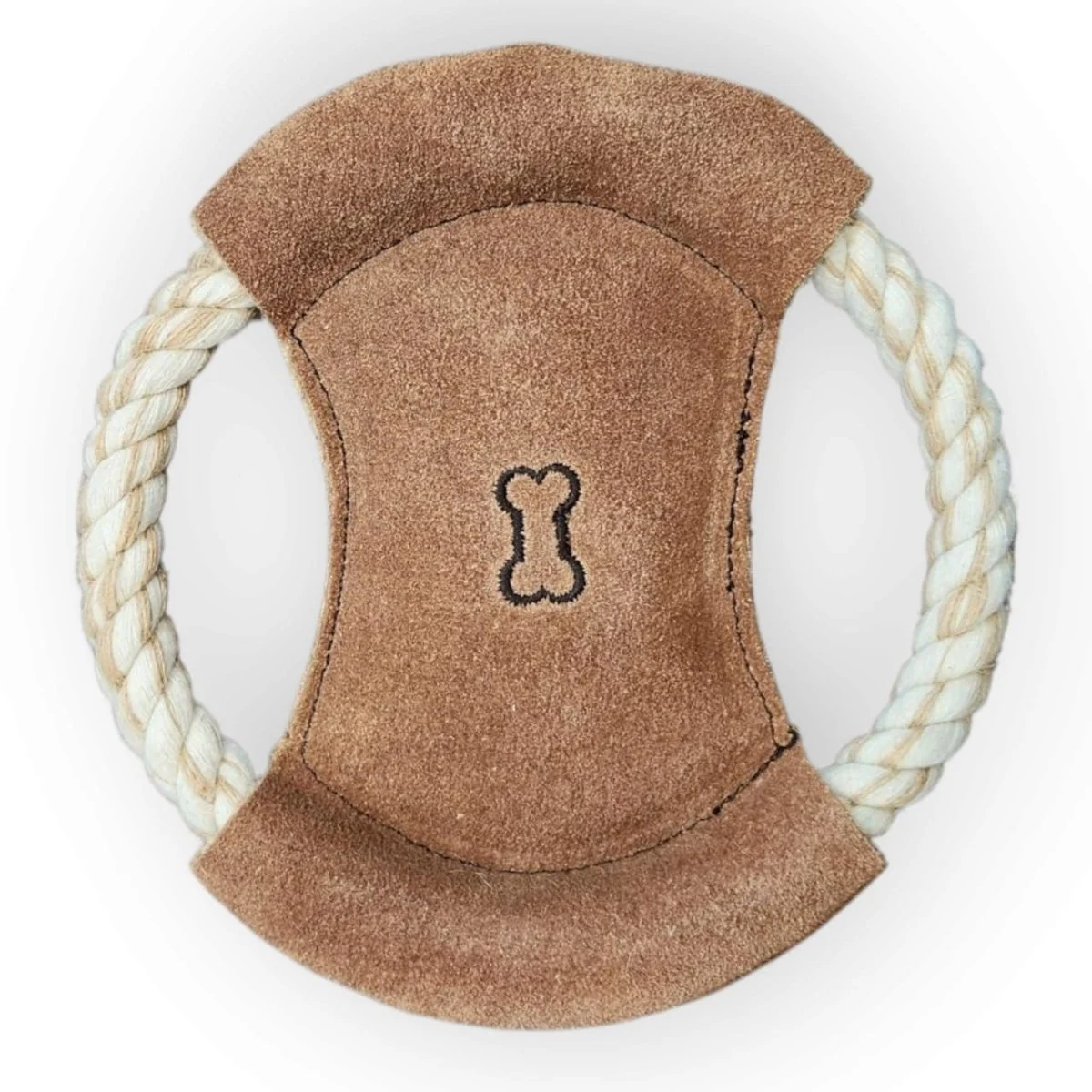 Namastay Ring med Reb i Buffalo ruskind / Kokosfiber med Piv Ø20 - Image 2