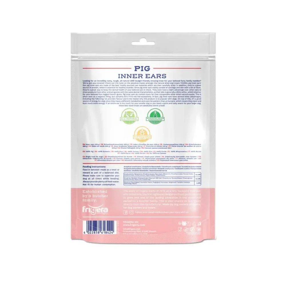 Natural Dog Chews Indre Griseører 250gr - Image 2