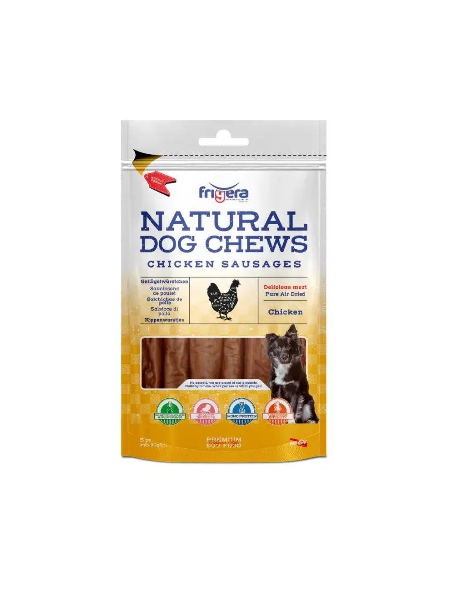Natural Dog Chews Kyllingepølser 12cm, 5stk