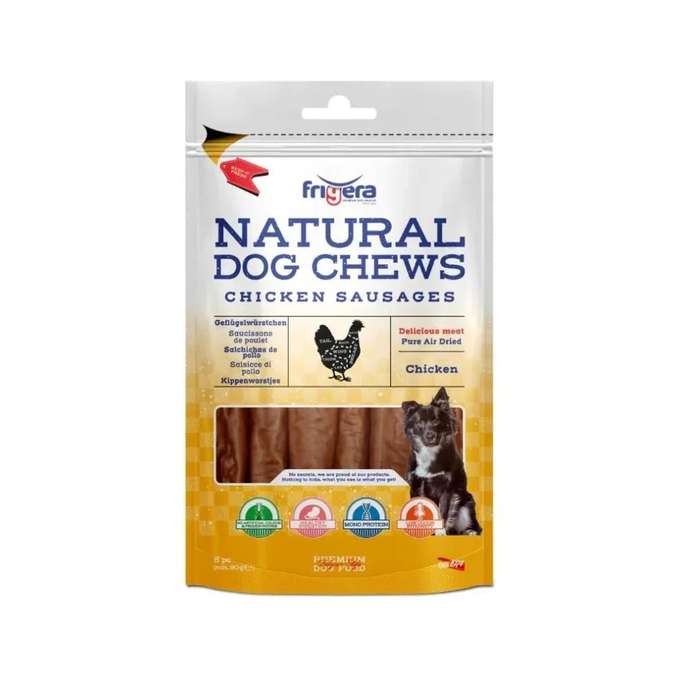 Natural Dog Chews Kyllingepølser 12cm, 5stk