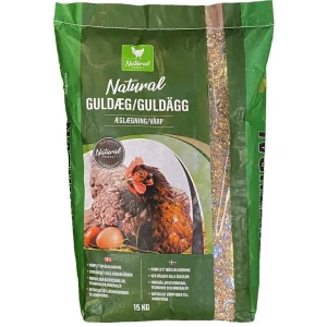 Natural Guldæg 15 kg – fuldfoder til æglæggende høns