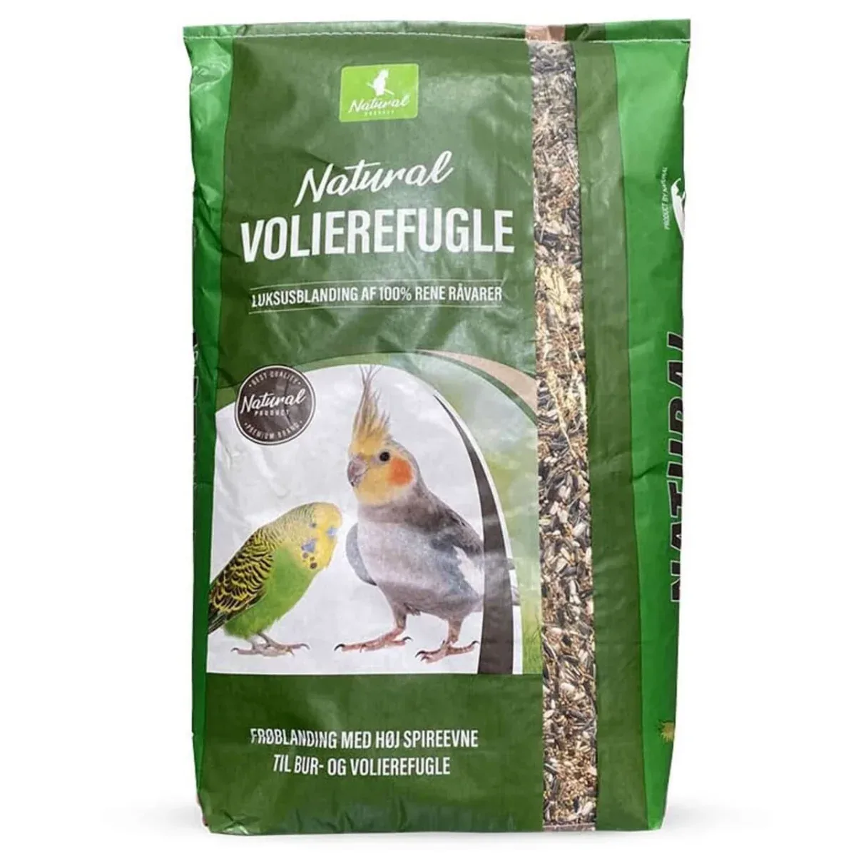 Natural Luksus Parakit 15 kg – Frøblanding med solsikke