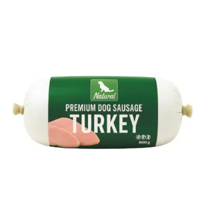 Natural Premium Dog Sausage – Turkey 800 g (Træningspølse)
