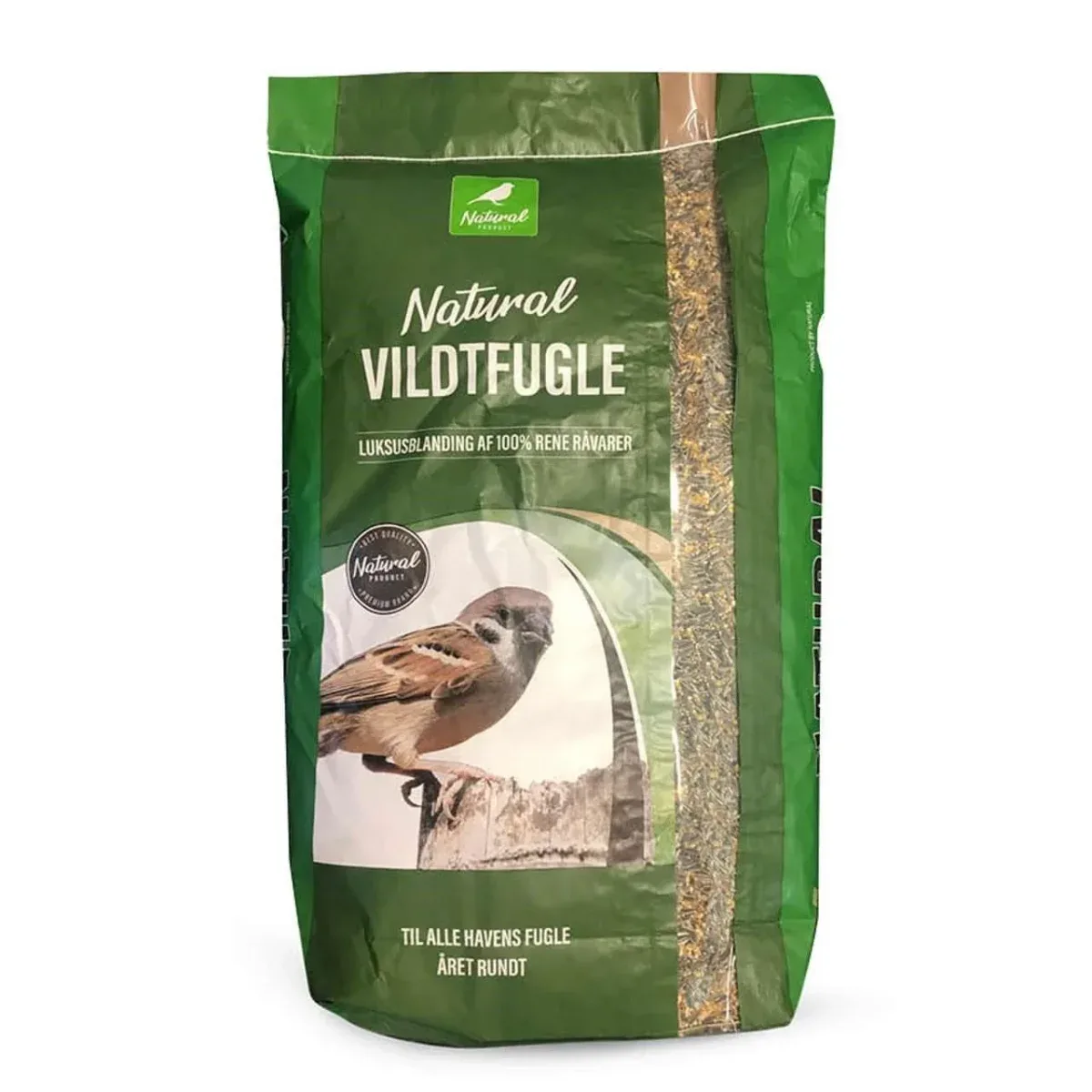 Natural Vildtfugle Luksus 15 kg – Naturlig frøblanding til fugle
