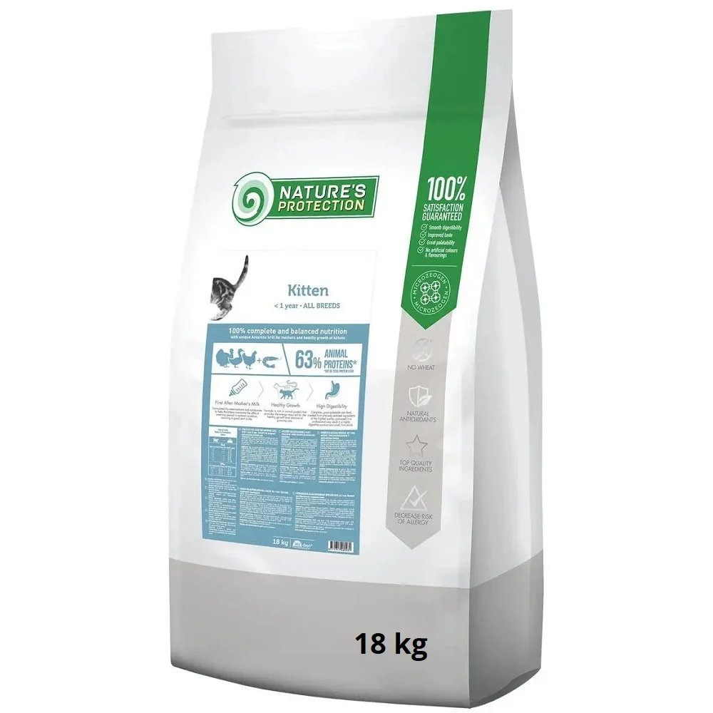Natures Protection Cat Kitten Poultry with Krill 18 kg