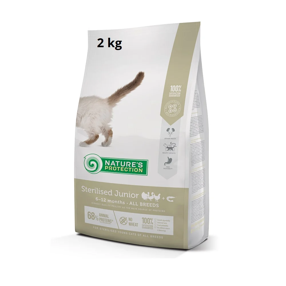 Natures Protection Cat Sterilised Junior Poultry with Krill 2 kg