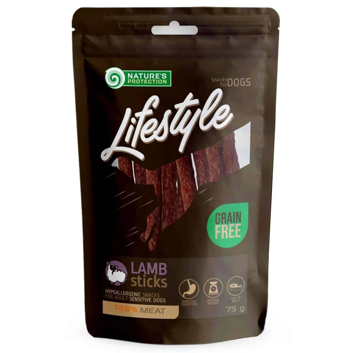 NATURES PROTECTION Lifestyle Snack Lamb Sticks 75 g - Image 2