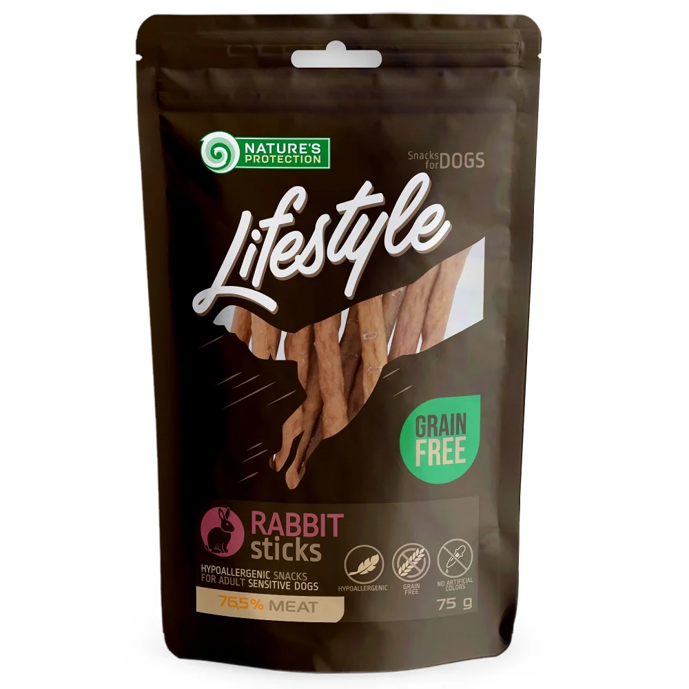 NATURES PROTECTION Lifestyle Snack Rabbit Sticks 75 g
