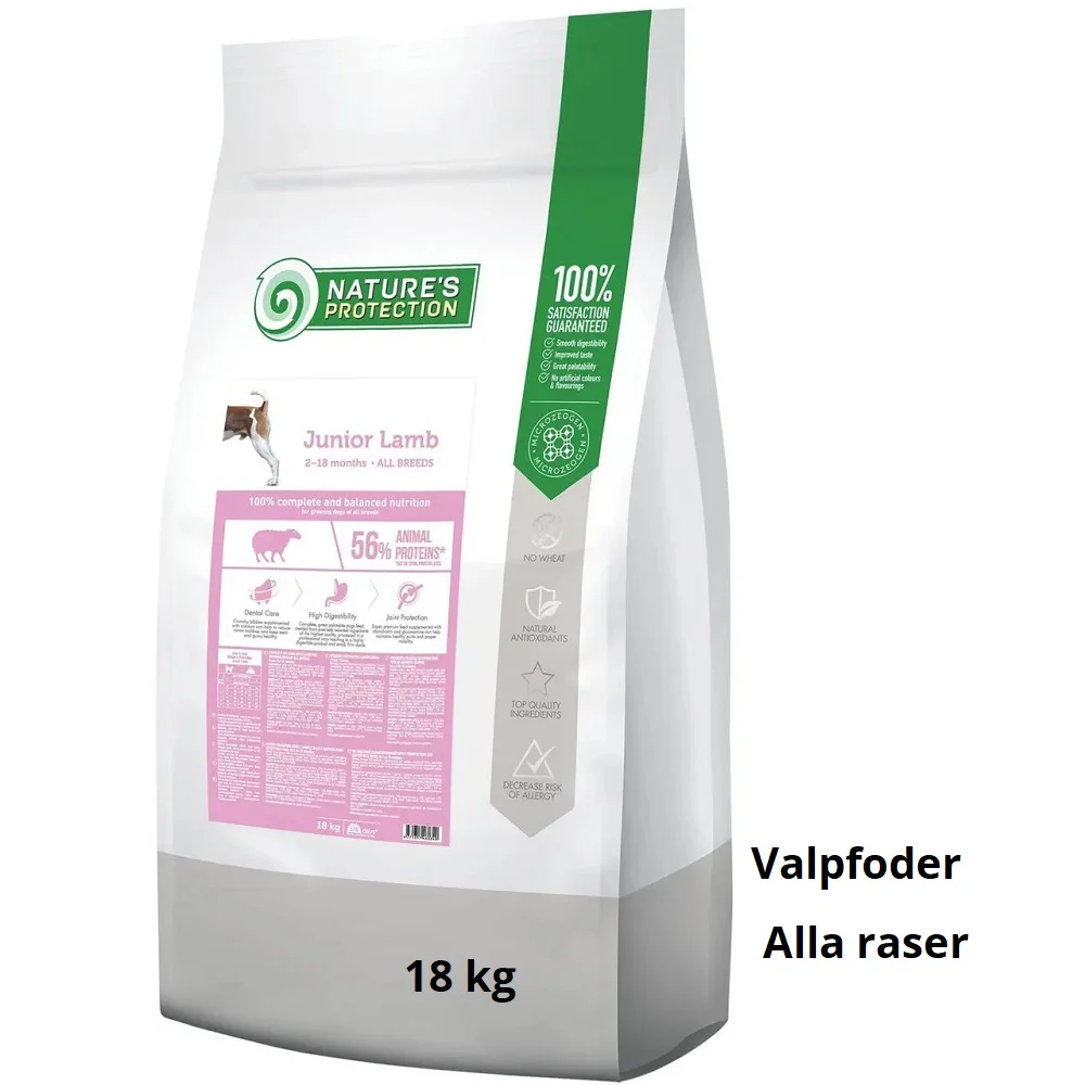 NATURES PROTECTION Puppy and Junior Lamb All Breeds 18 kg