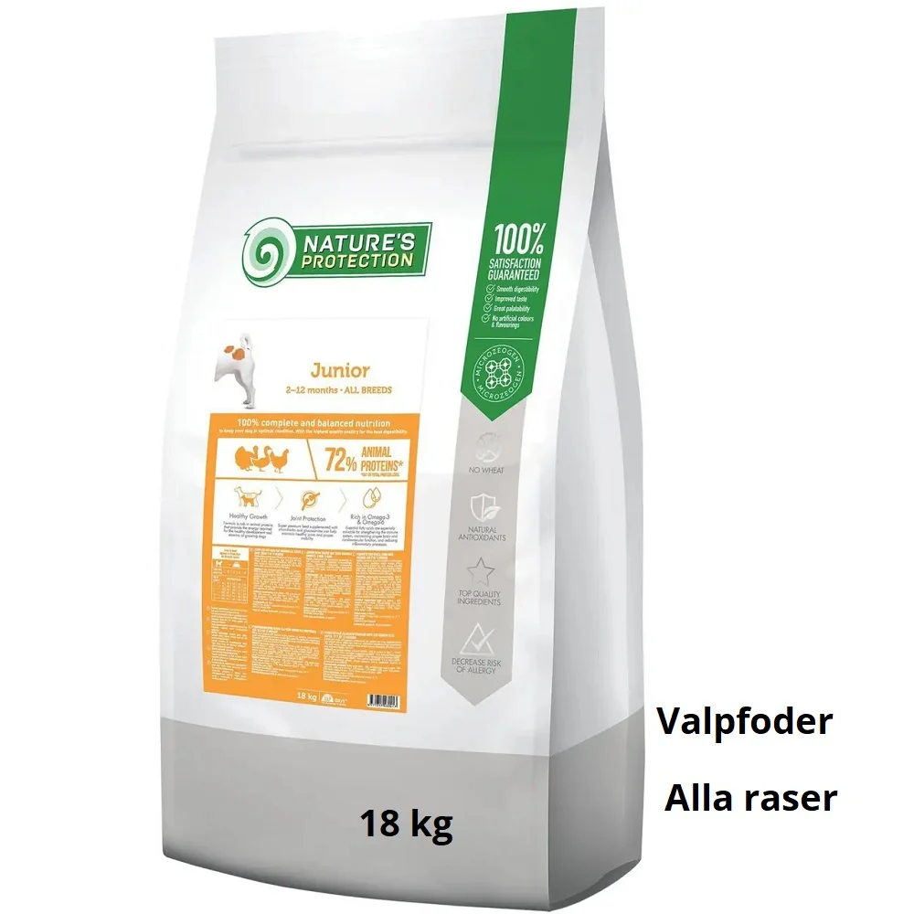 NATURES PROTECTION Puppy and Junior Poultry All Breeds 18 kg