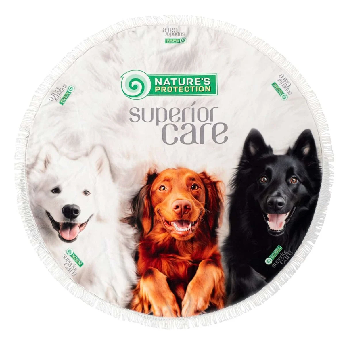 NATURES PROTECTION Round Microfiber Towel 150×150 cm
