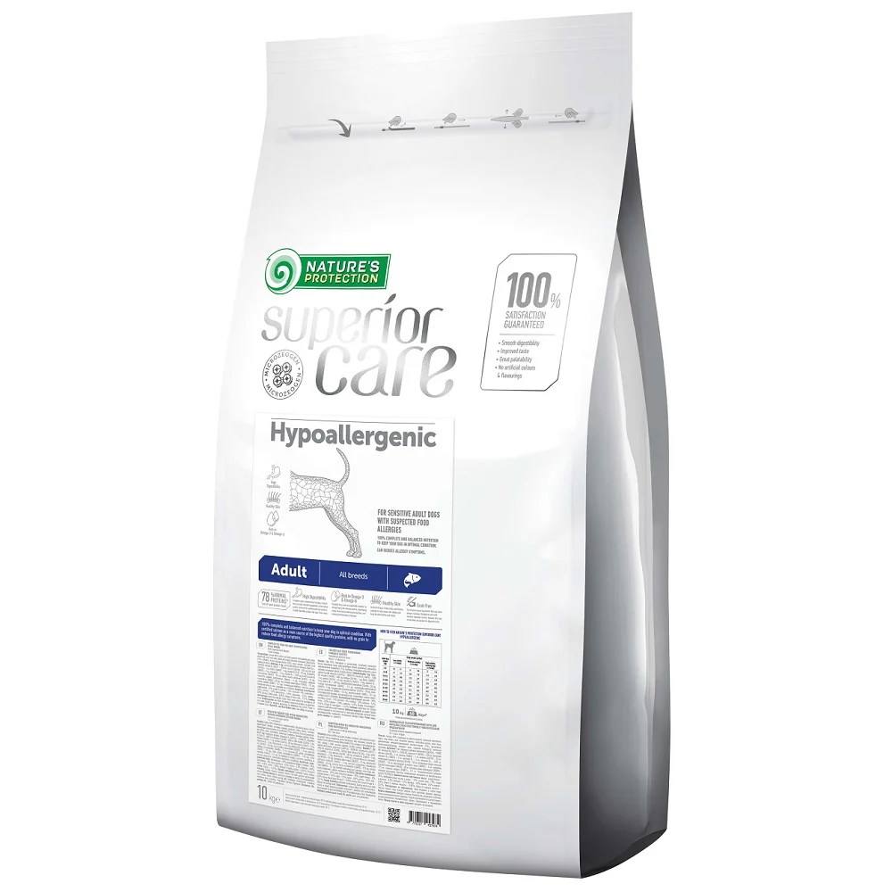 NATURES PROTECTION Superior Care Hypoallergenic Grain Free Salmon Adult All Breeds 10kg