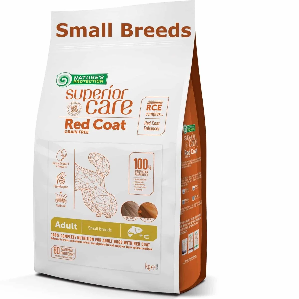 NATURES PROTECTION Superior Care Red Coat Small Breeds Salmon and Krill Grain Free - Image 2