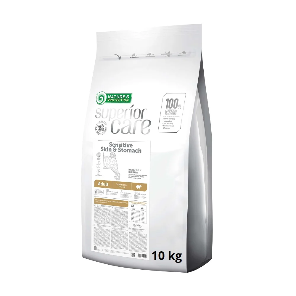 NATURES PROTECTION Superior Care Sensitive Skin and Stomach Lamb Small Breeds 10 kg - Image 2