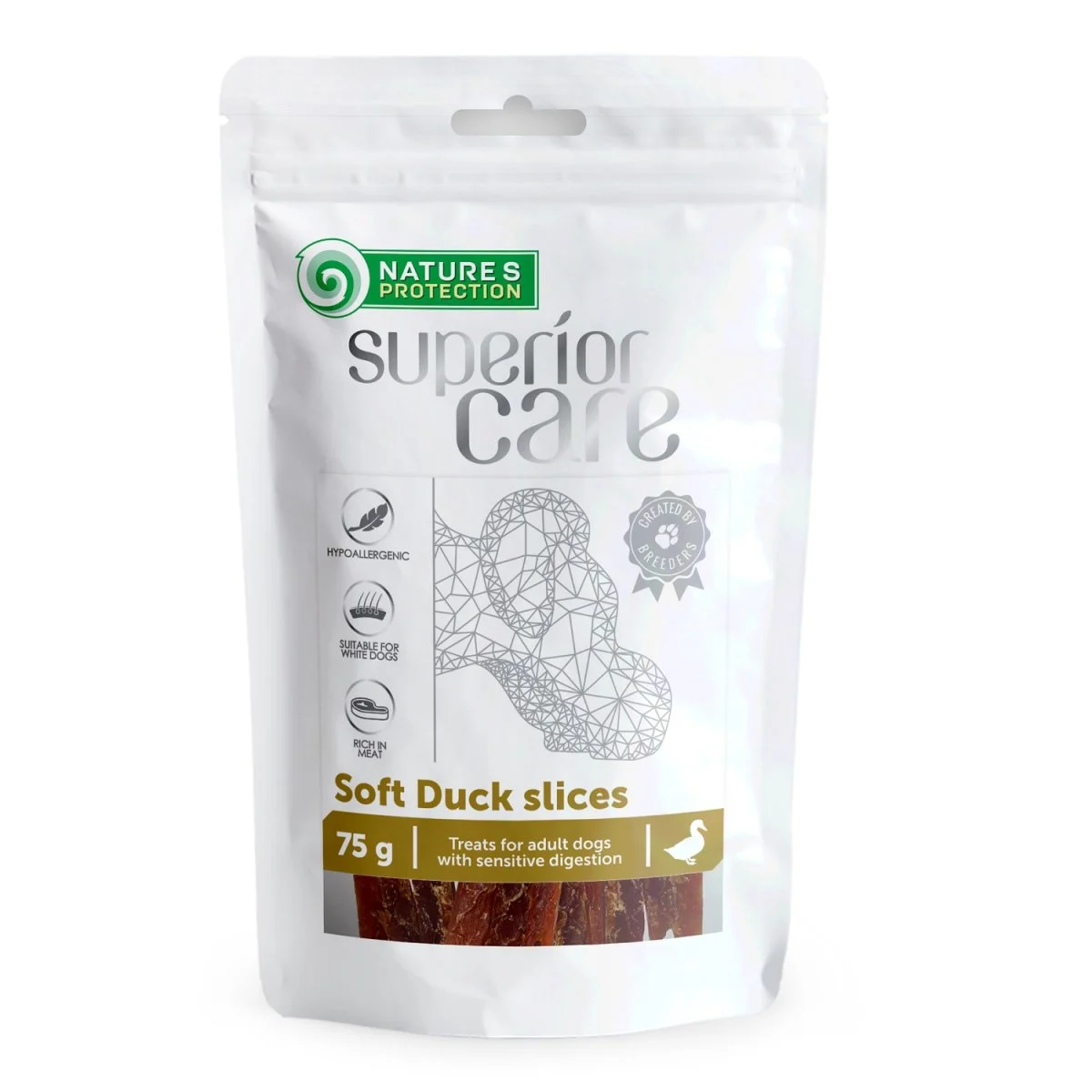 NATURES PROTECTION Superior Care Snacks Soft Duck Slices 75 g - Image 2