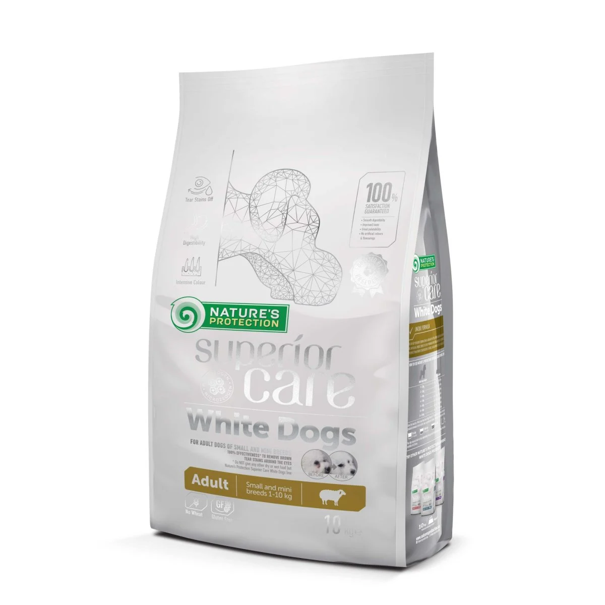 NATURES PROTECTION Superior Care White Dogs Lamb Adult Small and Mini Breeds 10 kg - Image 2