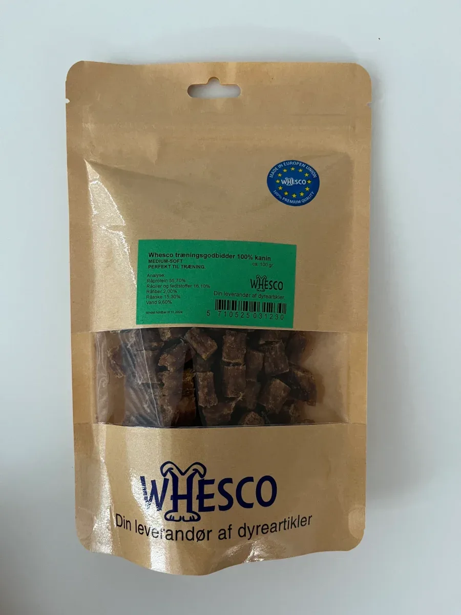 Naturlige træningsgodbidder kanin (100 gram)