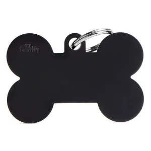 Navnetegn ben XL 4,8x3,15 cm sort