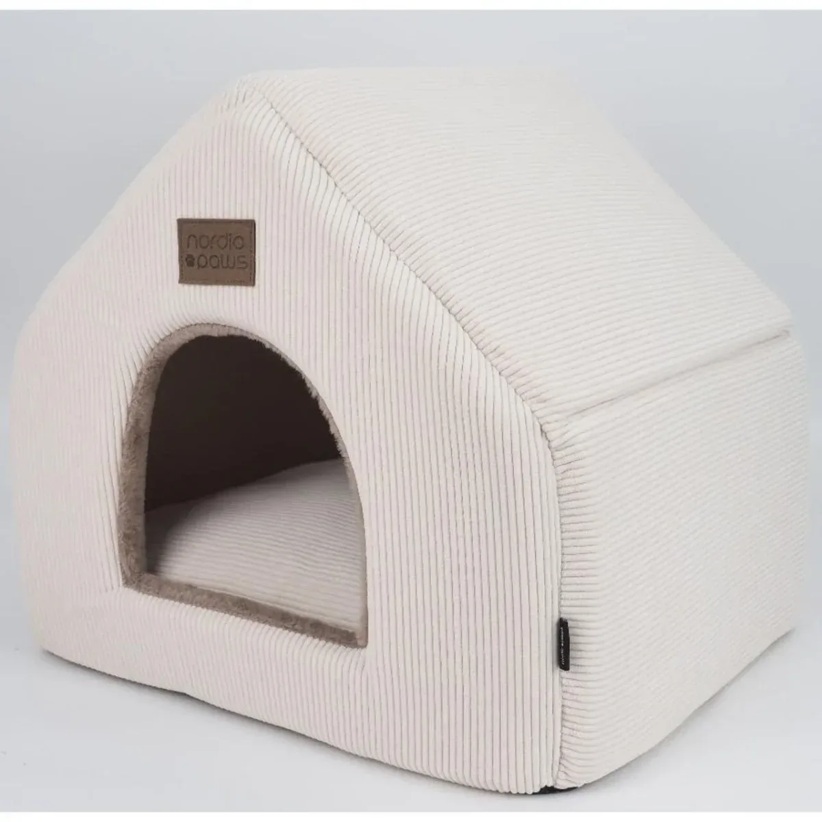 Nordic Paws Katte-/Hundehule Elva Beige/Brun – 46x43x42 cm