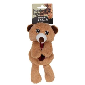 Nordic Paws Legetøj Knitre Bamse - 20cm (OUTLET)