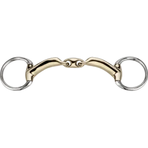 Novocontact bradoon with small D-shaped rings 14 mm double jointed – Sensogan