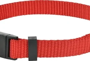 Nylonhalsbånd 19-30 cm rød