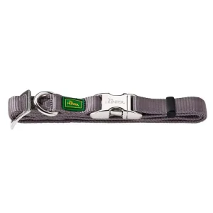 Nylonhalsbånd Alu-Strong Basic L 40-55 cm grå