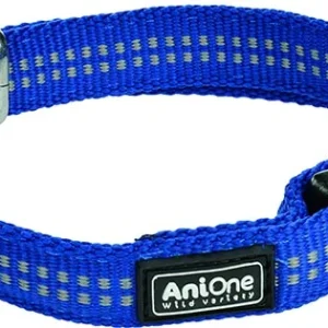 Nylonhalsbånd Comfort 40-63 cm blå