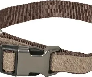Nylonhalsbånd Fashion medium brun