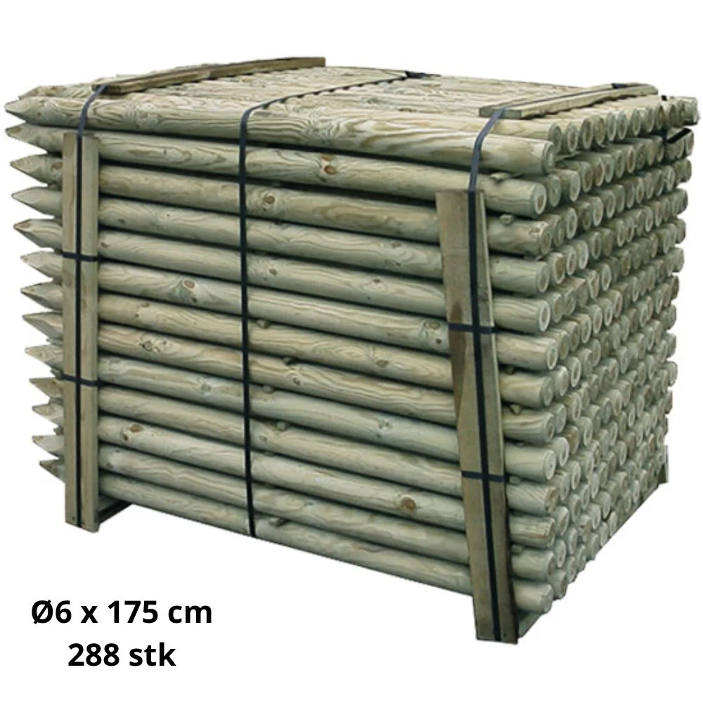 Ø6 x 175 cm hegnspæl HEL PALLE