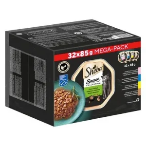Økonomipakke: 64 x 85 g Sheba Uimodståelige Varianter bakke